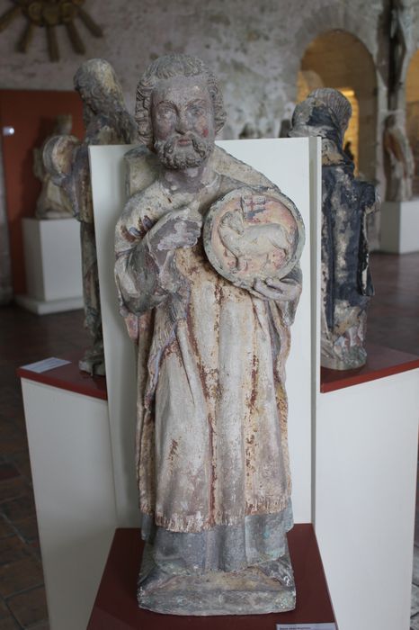 statue (demi-nature) : Saint Jean Baptiste, vue générale