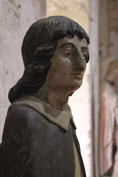 statue : Saint Jean, profil droit, vue générale