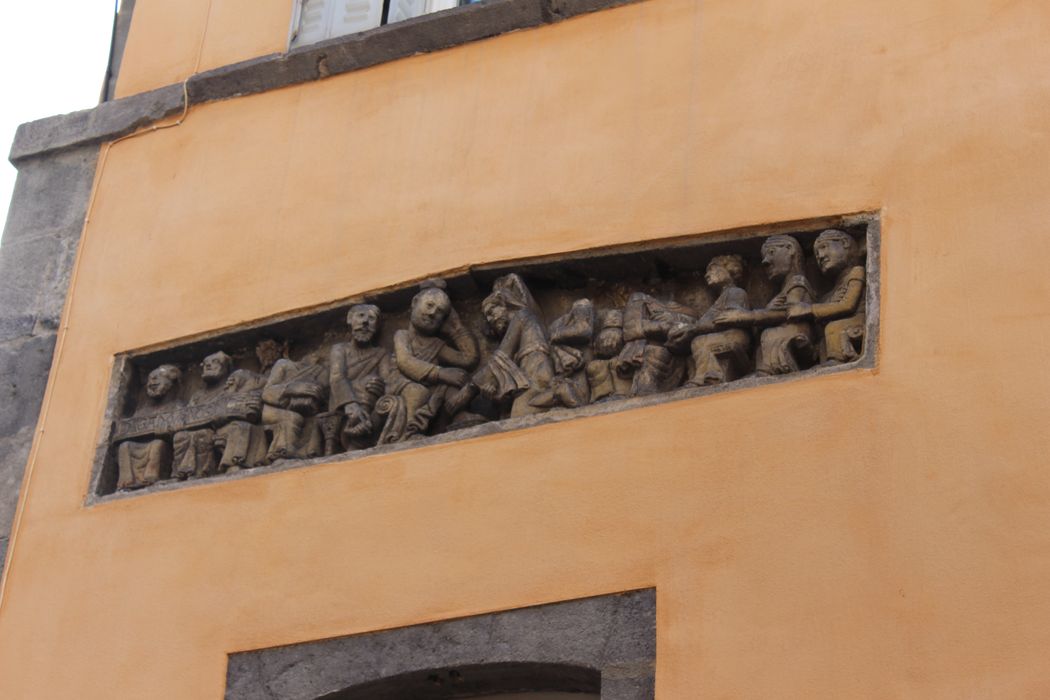 bas-relief : le Lavement des pieds, vue générale