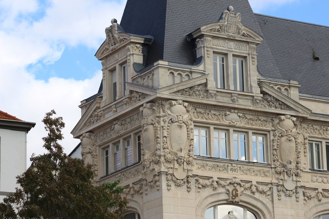 façades Nord et Ouest, vue partielle