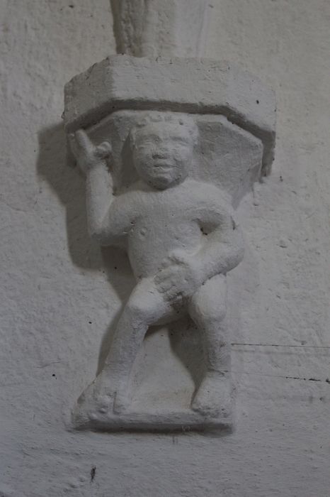 collatéral Nord, détail d’un culot sculpté