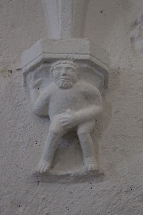 collatéral Nord, détail d’un culot sculpté