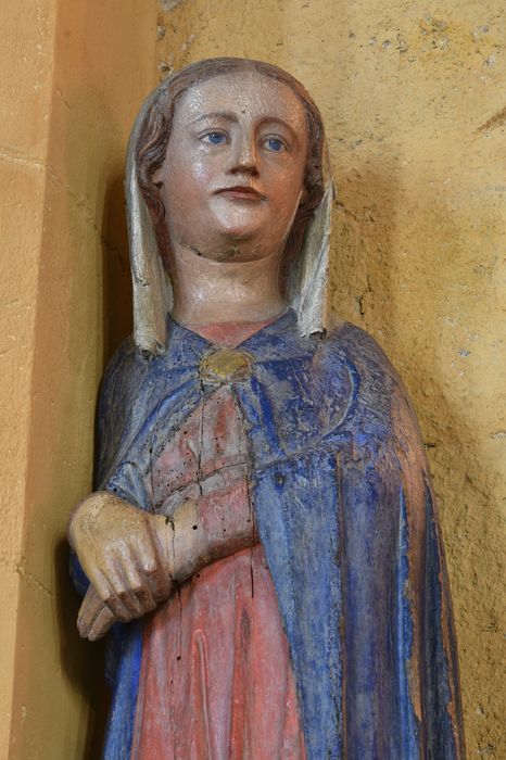 statue : Vierge de l'Annonciation, vue partielle