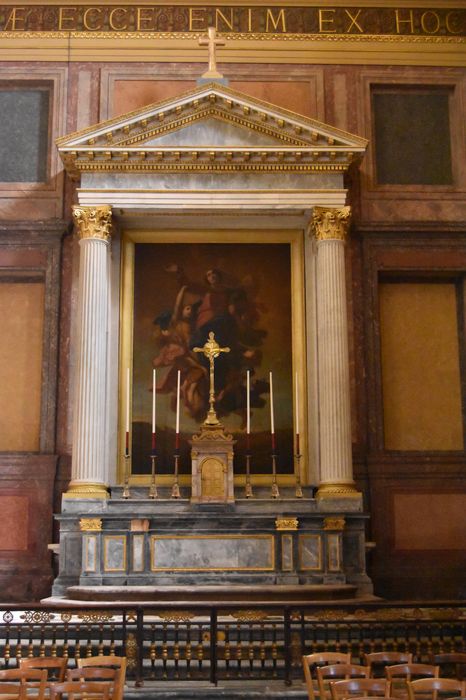 retable du transept Nord, tableau : Assomption de la Vierge (l’), vue générale