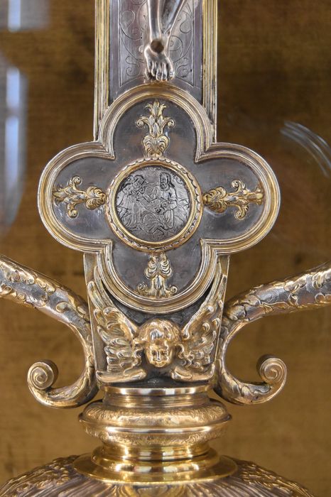 croix de procession, détail