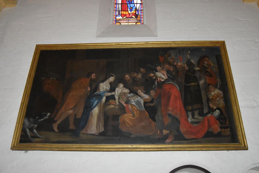 tableau : l'Adoration des Mages, vue générale