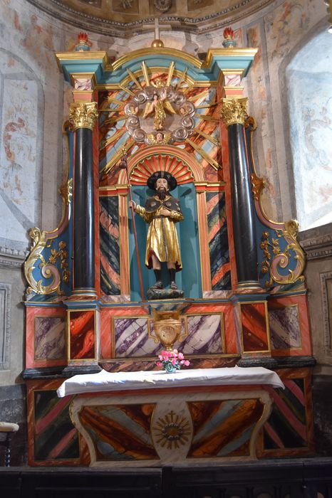 retable, statue : Saint Jacques de Compostelle, vue générale - © Ministère de la Culture (France), Médiathèque du patrimoine et de la photographie, diffusion RMN-GP