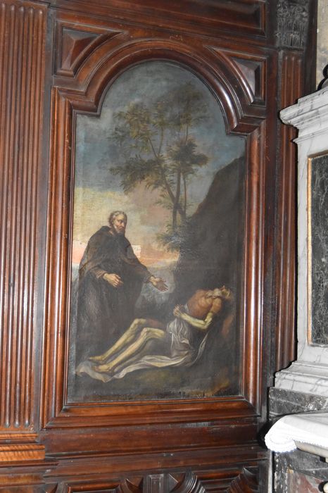 tableau : Mort de saint Paul l'ermite, vue générale