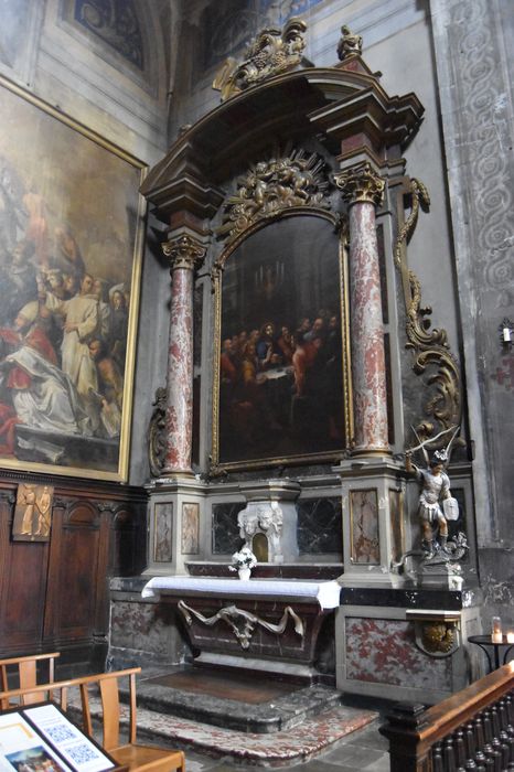 retable du Sacré-Coeur, tableau : la Cène, vue générale