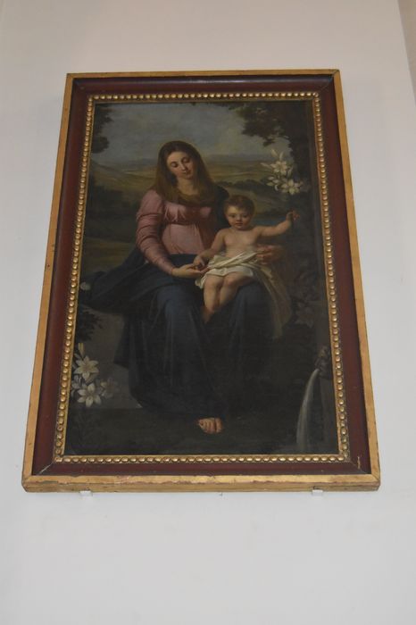 tableau : la Vierge au lys, vue générale