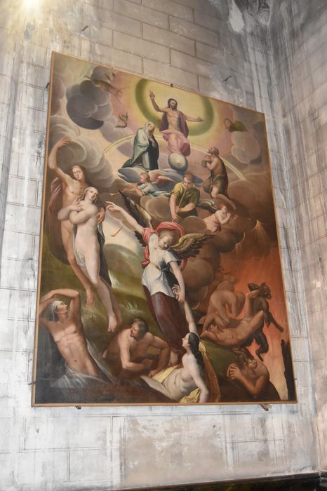 tableau (tableau d'autel) : le Jugement dernier, vue générale