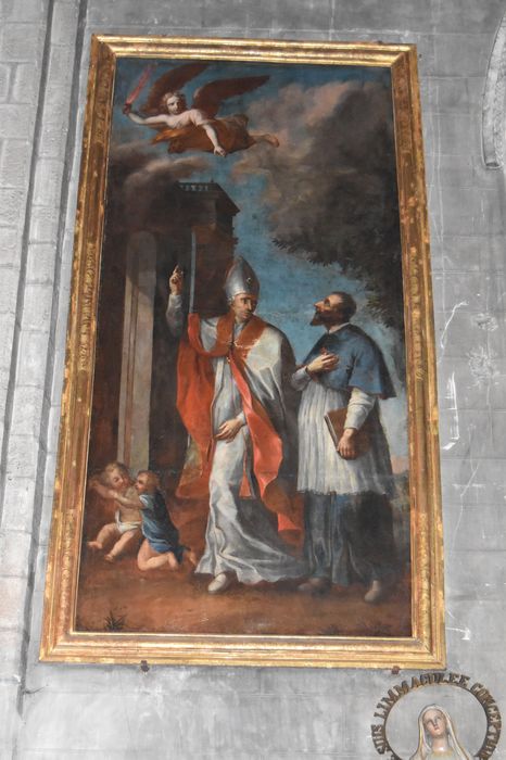 tableau : la prophétie de saint Salvy sur la maison de Chilpéric, vue générale