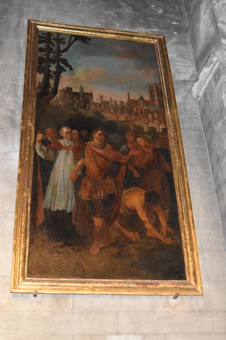 tableau : saint Salvy sollicitant du Patrice Mummole la libération des otages albigeois, vue générale