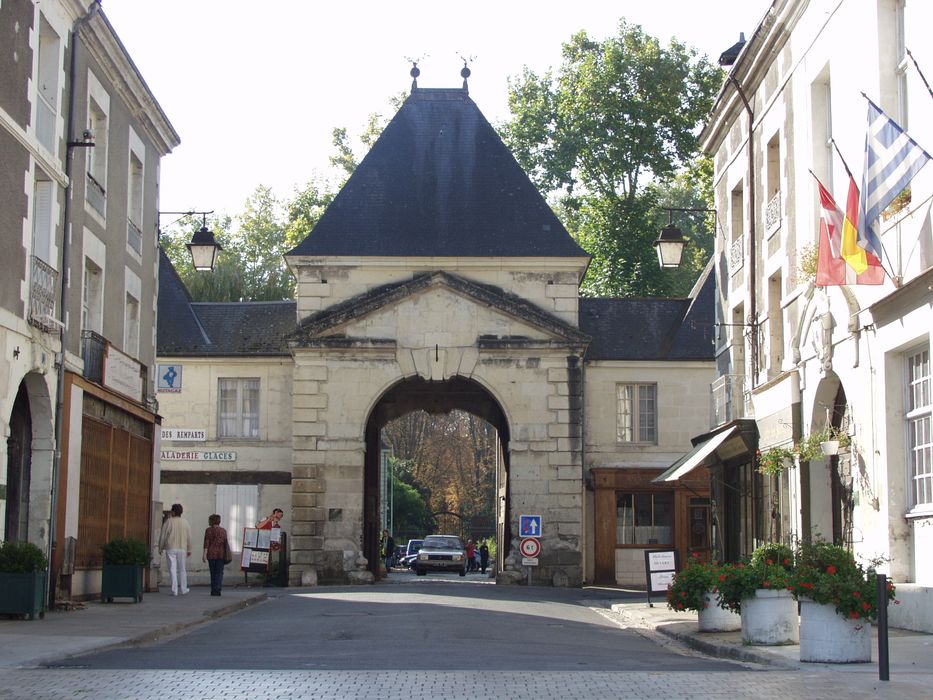 porte monumentale sud, élévation nord, vue générale