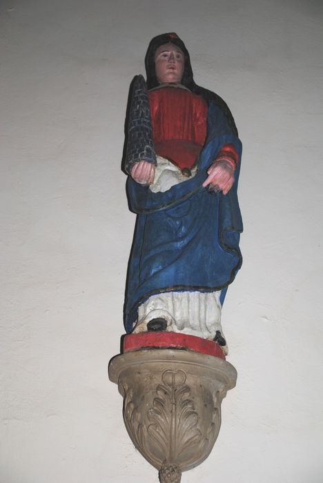 statue : Sainte Barbe, vue générale