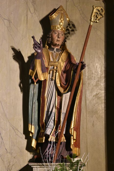 Statue : saint Guirec, vue générale - © Ministère de la Culture (France), Médiathèque du patrimoine et de la photographie, tous droits réservés