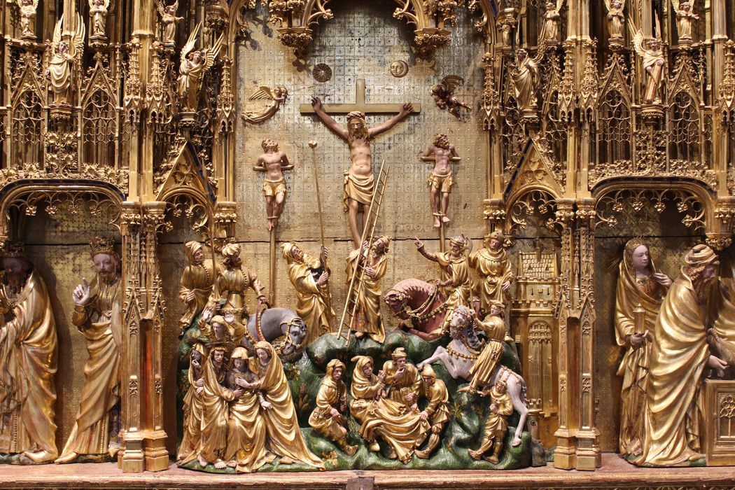 retable : la Crucifixion : Détail - © Ministère de la Culture (France), Médiathèque du patrimoine et de la photographie, diffusion RMN-GP