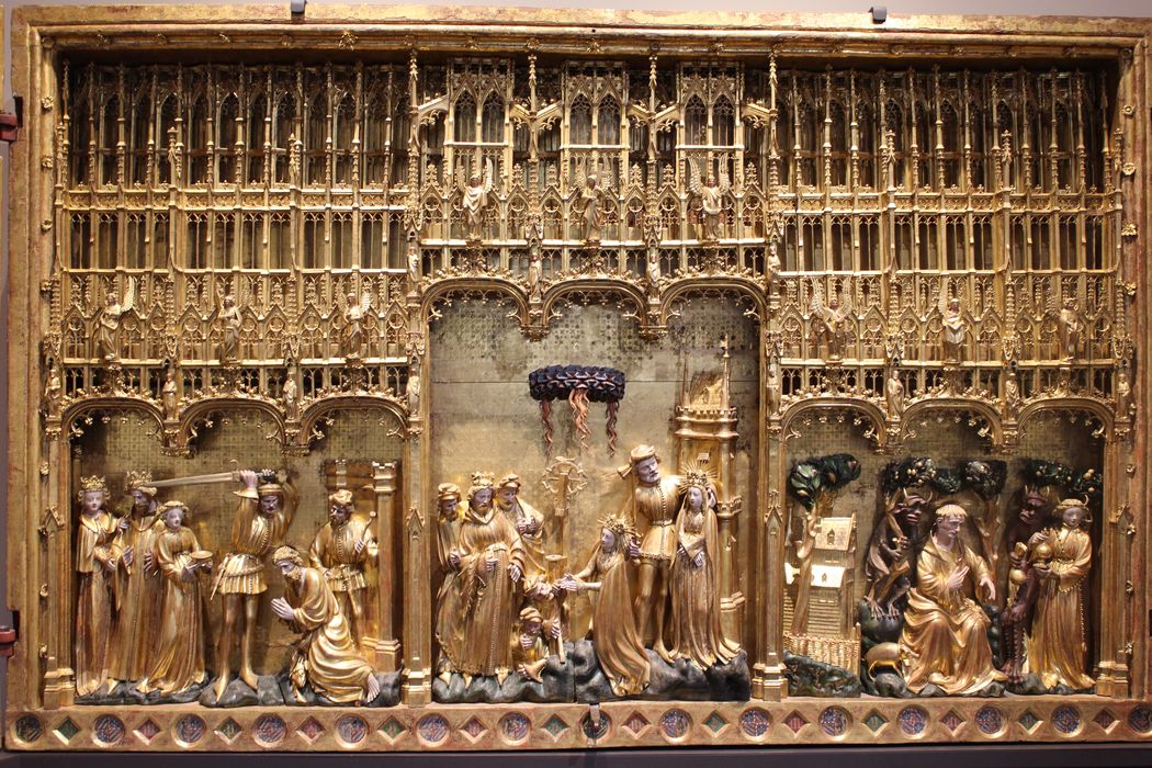 retable : Vie de saints et de martyrs : Panneau central, vue générale - © Ministère de la Culture (France), Médiathèque du patrimoine et de la photographie, diffusion RMN-GP