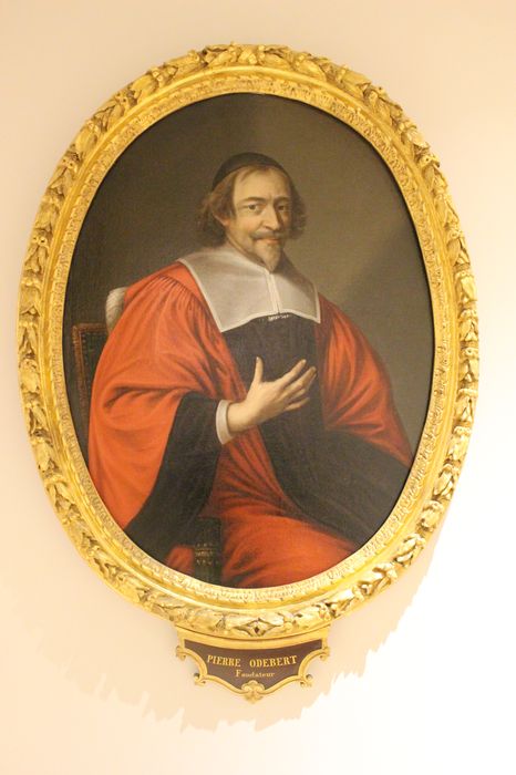 tableau et son cadre : Portrait de Pierre Odebert, bienfaiteur de l'hospice Sainte-Anne