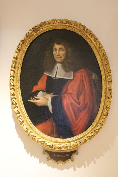 tableau et son cadre : Portrait de J.-B. Maillard, bienfaiteur de l'hospice Sainte-Anne