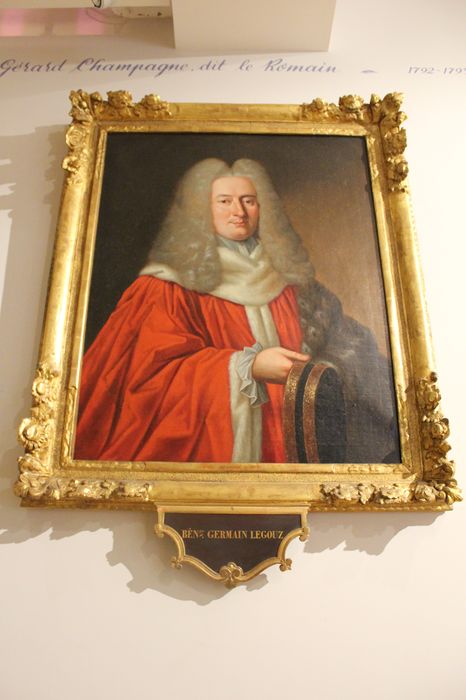 tableau et son cadre : Portrait de Bénigne Germain Legouz, bienfaiteur de l'hospice Sainte-Anne