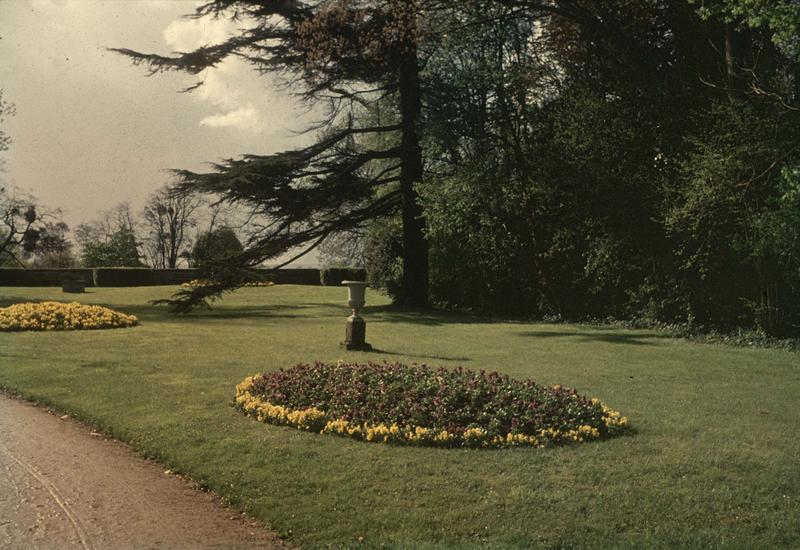 Parc : parterre de fleurs