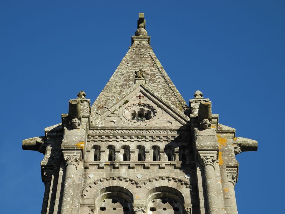 Chapelle d'Albart : Clocher, élévation ouest, vue partielle