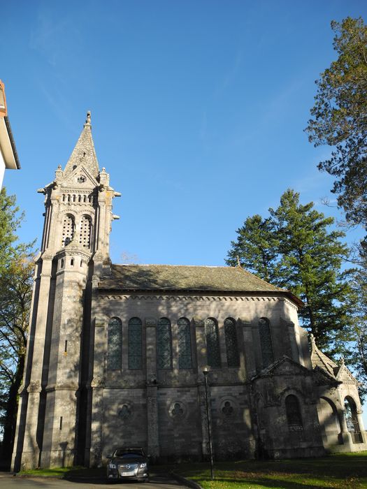 Chapelle d'Albart : Façade latérale ouest, vue générale