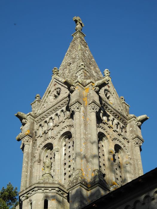 Chapelle d'Albart : Clocher, élévation sud et ouest, vue générale