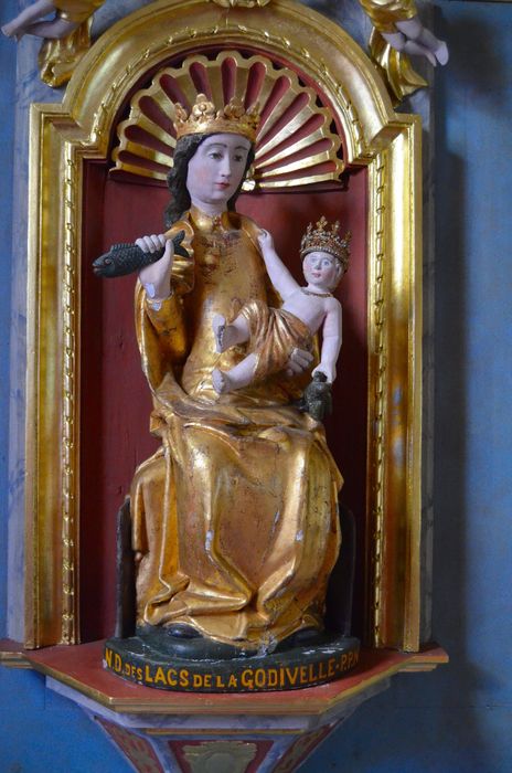 statue : Vierge à l'Enfant dite Notre-Dame-des-lacs-de-la-Godivelle