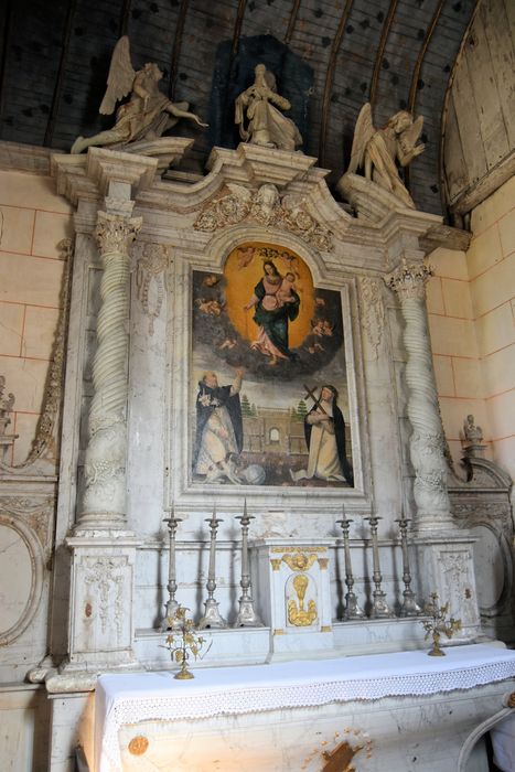 retable : Institution du Rosaire (l'), tableau : Donation du Rosaire