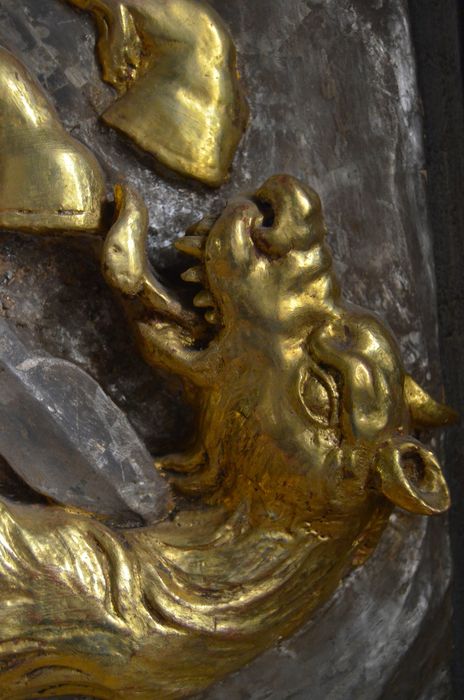 bas-relief : Saint Georges terrassant le dragon, détail - © Ministère de la Culture (France), Médiathèque du patrimoine et de la photographie, diffusion RMN-GP