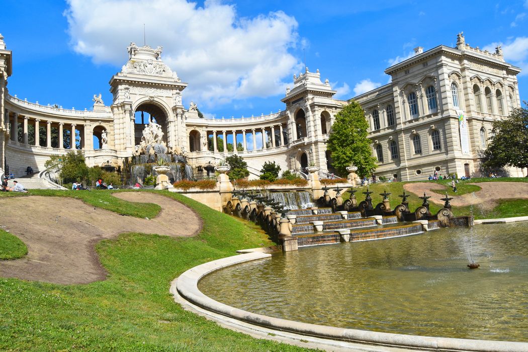 Palais Longchamp : Ensemble sud-ouest, vue partielle