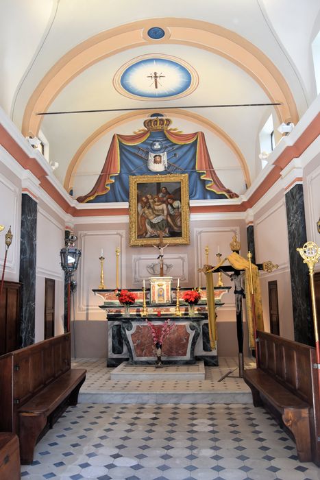 Chapelle des Pénitents Blancs de la Sainte-Croix : Nef, vue générale