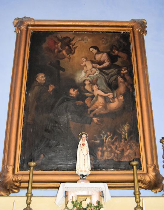 tableau, cadre : l'Intercession de saint François et de saint Nicolas de Tolentino en faveur des Ames du Purgatoire - © Ministère de la Culture (France), Médiathèque du patrimoine et de la photographie, diffusion RMN-GP