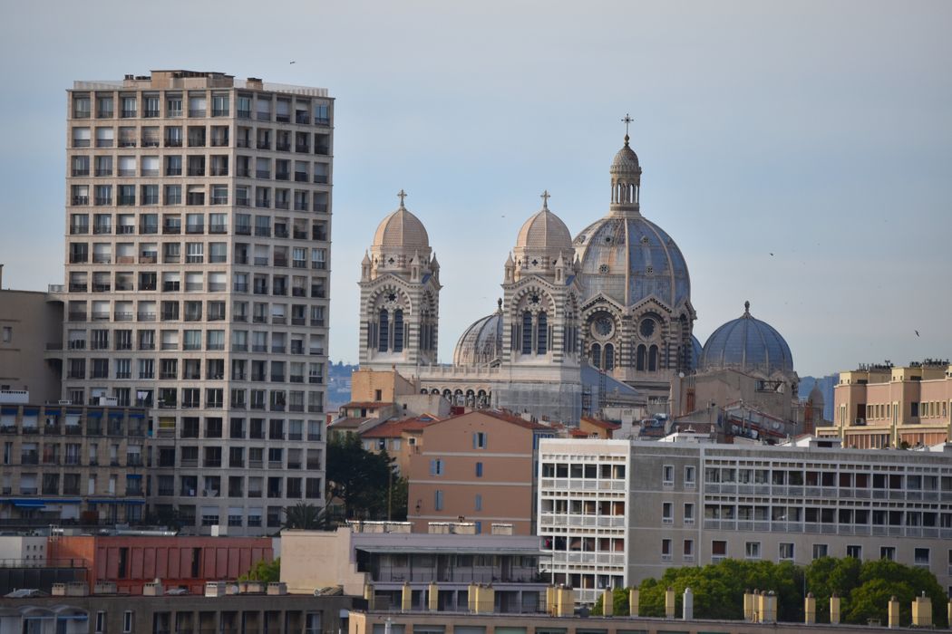 Cathédrale Sainte-Marie-Majeure, dite Nouvelle Major : Vue générale de la cathédrale dans son environnement