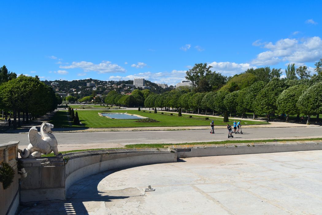 Château Borély : Grande perspective nord, vue générale