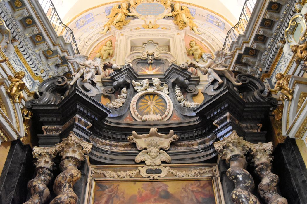 retable de l'autel du saint sacrement, vue partielle