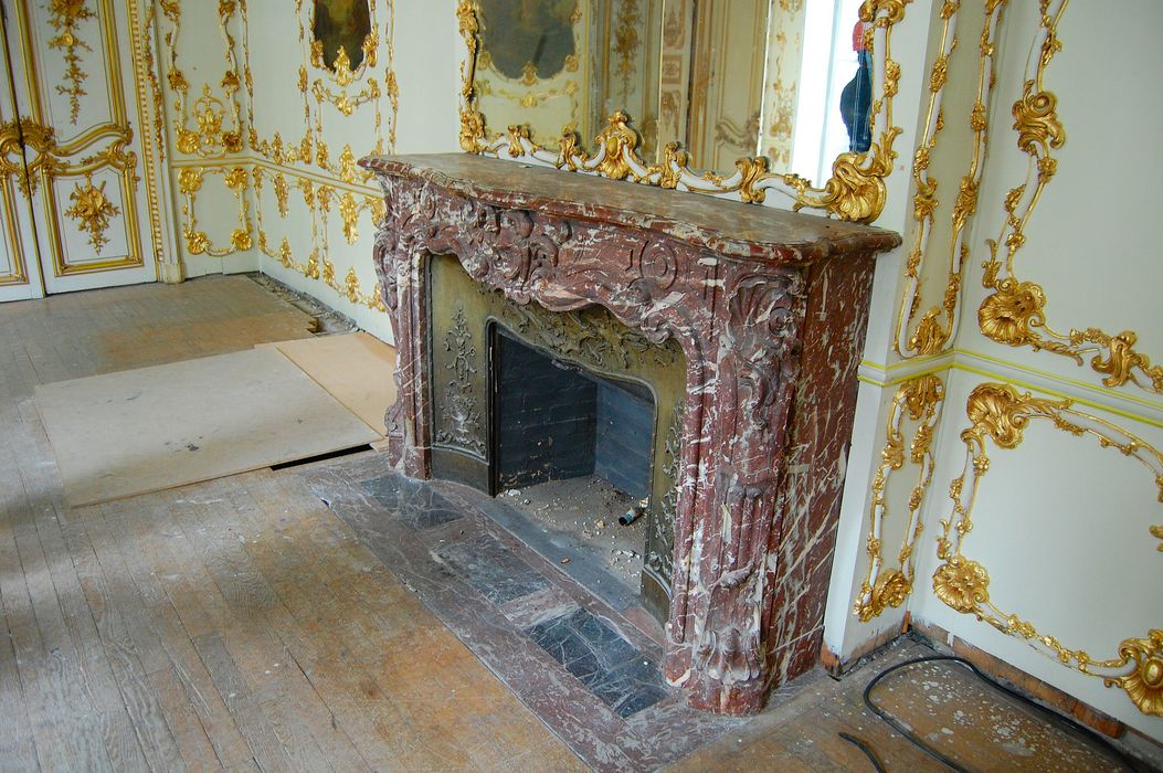 Hôtel de Cambacérès ou de Bragelongue : Salon, détail d'une cheminée