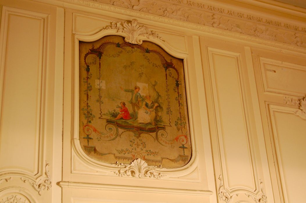 Hôtel de Cambacérès ou de Bragelongue : Salon, lambris de revêtement, détail