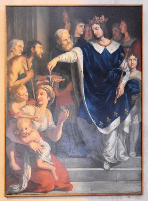 tableau : Saint Louis faisant l'aumône