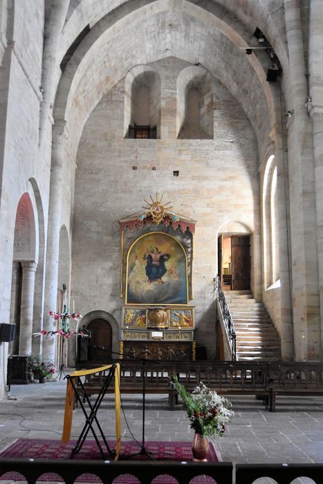 Ancienne abbaye : Eglise abbatiale, transept sud, vue générale