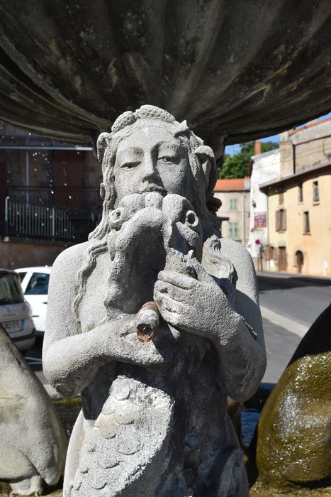 Fontaine des lions : Détail