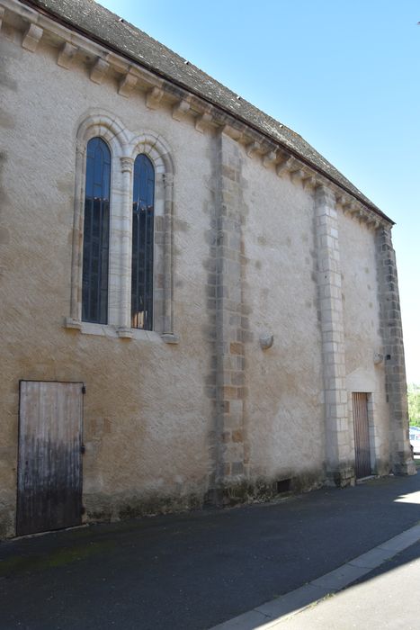 Ancienne chapelle Saint-Georges : Façade latérale nord, vue partielle