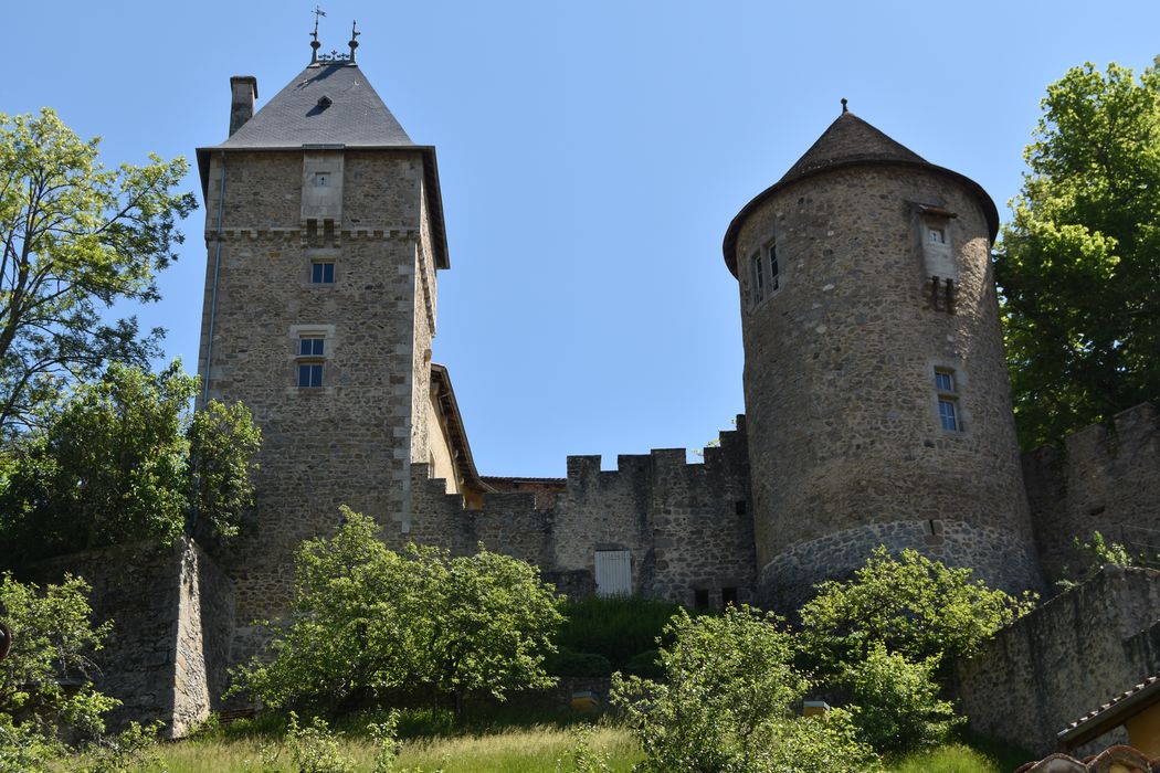 Château : Tours ouest, vue générale