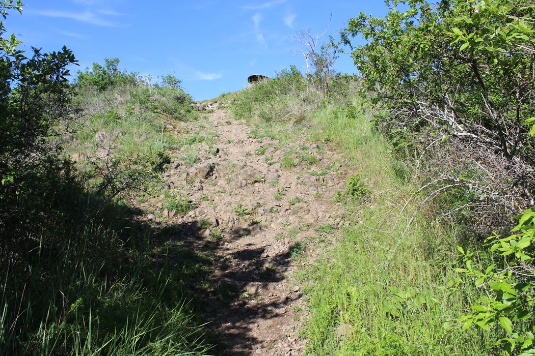 Oppidum du Puy du Mur : Motte castrale, vue partielle