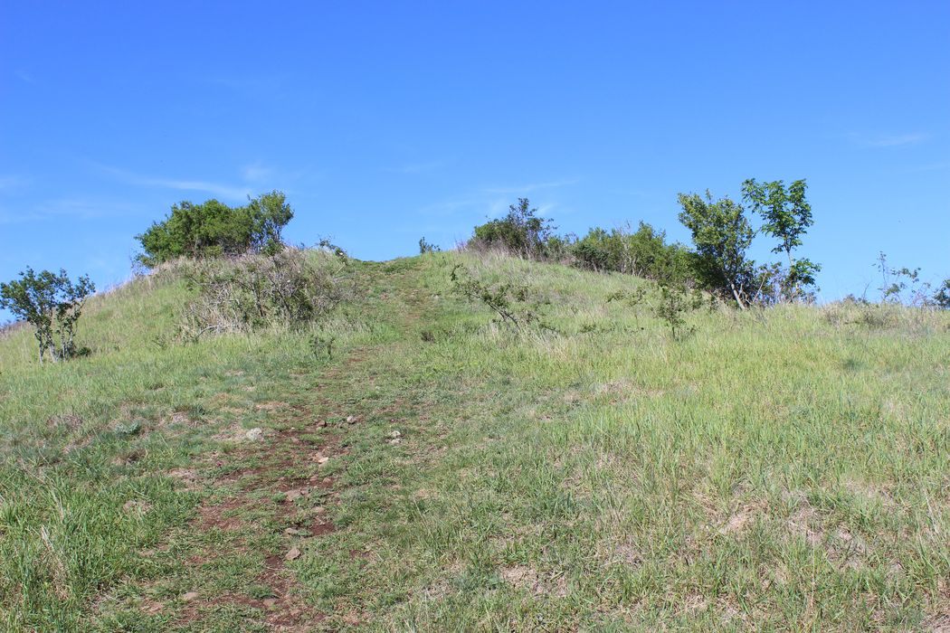 Oppidum du Puy du Mur : Motte castrale, vue partielle