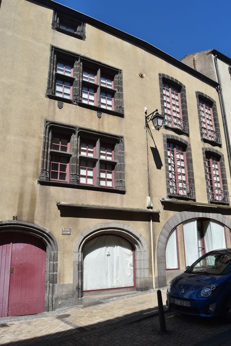 Hôtel Gaschier, à Montferrand : Façade sur rue, vue générale