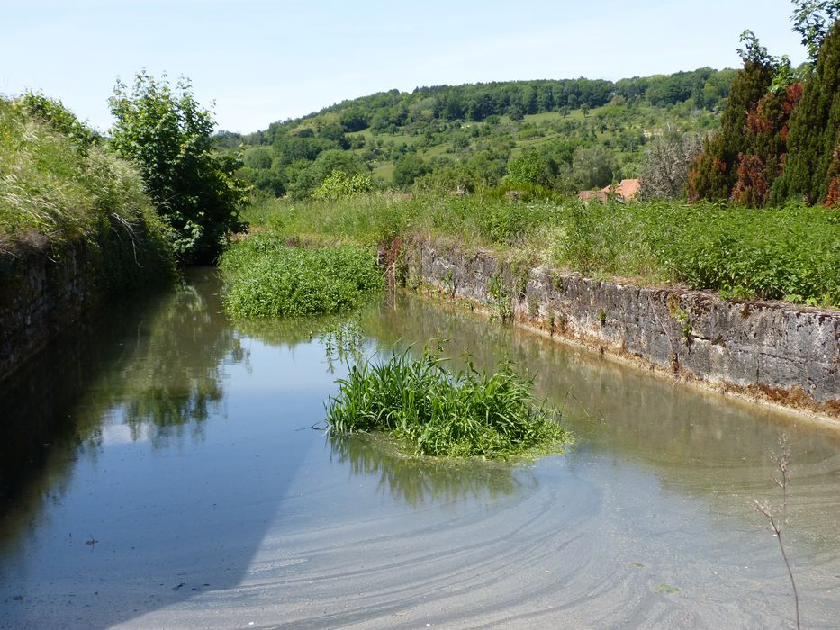 Ancien moulin de Baissey : Bief, vue générale