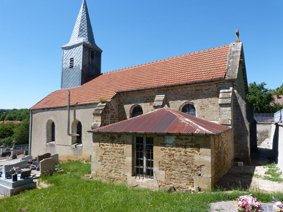 Eglise : Façade latérale sud, vue générale